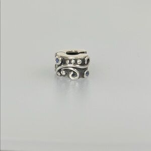 Pandora crystals Blue Silver Charm